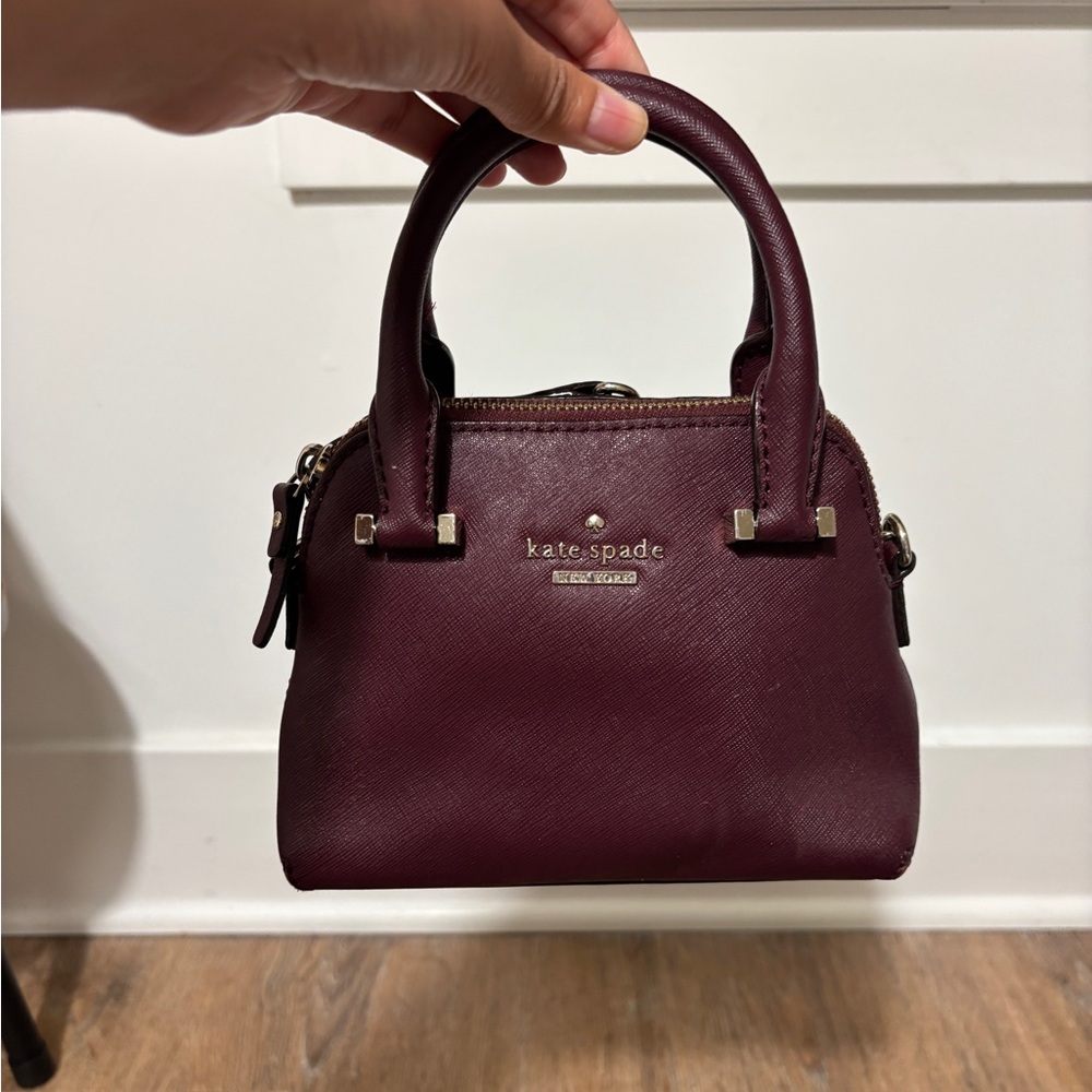 Kate Spade Deep Burgundy Mini Bag